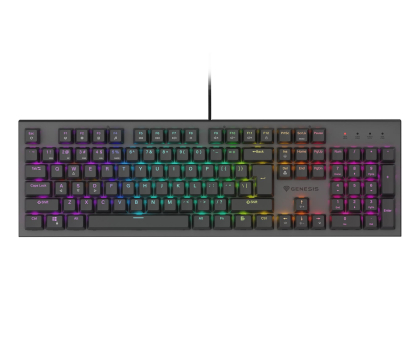 Klawiatura Genesis Thor 303 RGB Red Switch czarna NKG-1877